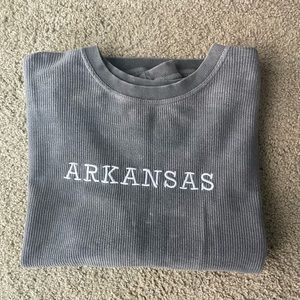 ARKANSAS natural threads sweatshirt size M